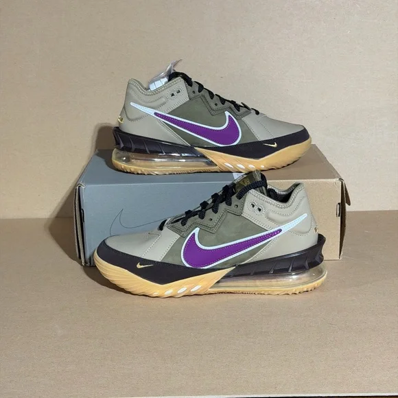 Nike LeBron 18 Low atmos Viotech CW3153-200 Men’s 9 BN Rare - Picture 2 of 9